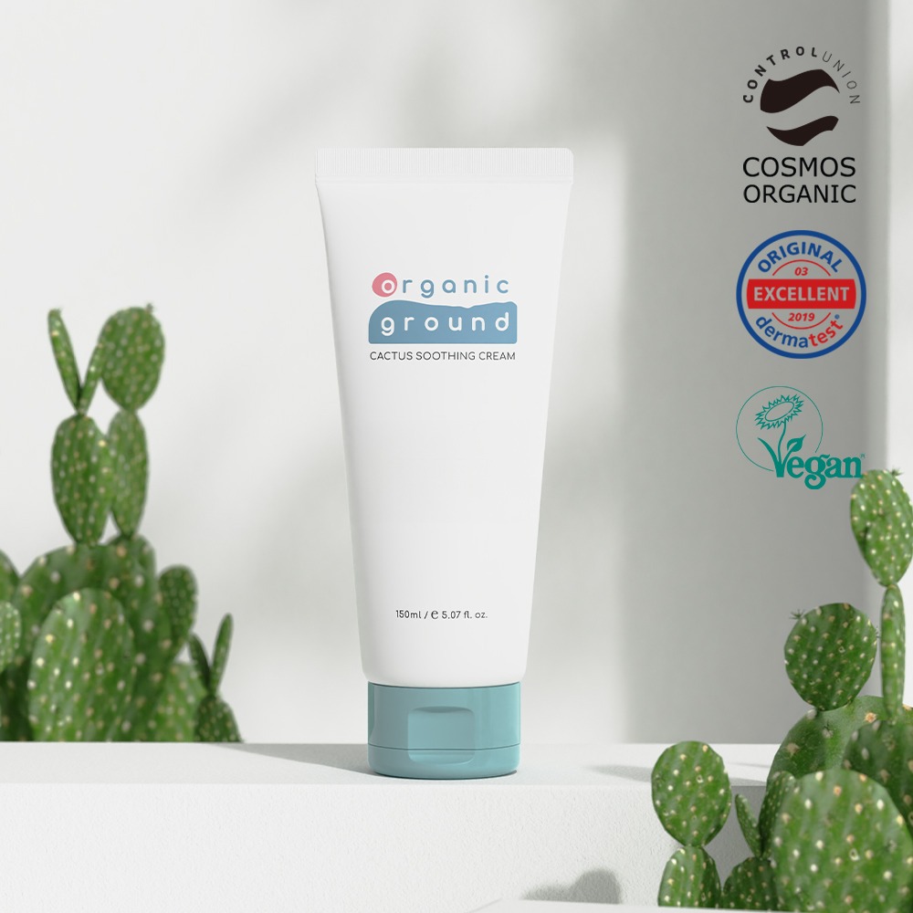 ภาพผลิตภัณฑ์จริง Cactus Soothing Cream หลอด 150 มล.